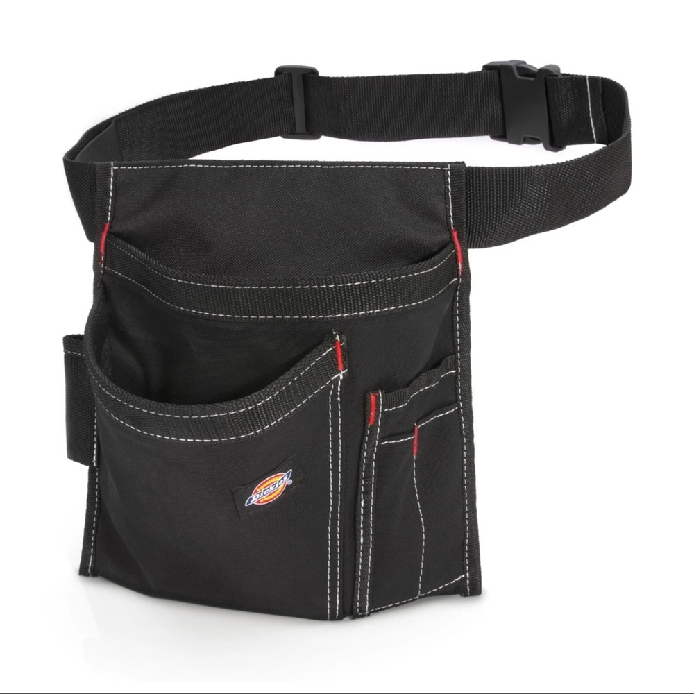 Dickies Black Belt tool Bag with Red Accents